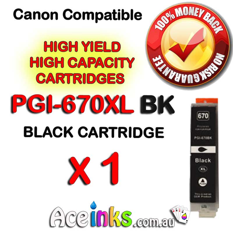 Combo Compatible Canon PGI-670XLBK